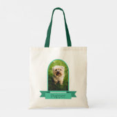 Foto für Haustiere mit grünem Arsch Tragetasche (Rückseite)