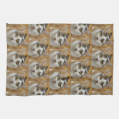 Foto für Haustiere oder Familienmitglieder Persona Geschirrtuch (Horizontal)