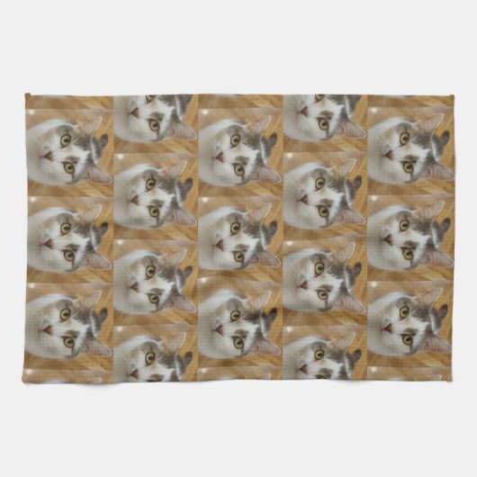 Foto für Haustiere oder Familienmitglieder Persona Geschirrtuch (Horizontal)