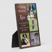 Foto für Haustiere Personalisiert halten Fotoplatte (Seite)