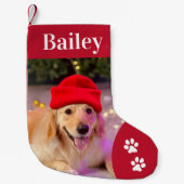Foto für Haustiere Personalisiert Kleiner Weihnachtsstrumpf (Vorderseite)