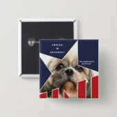 Foto für Haustiere Präsidentschaftswahl 2024 Kandi Button (Vorne & Hinten)