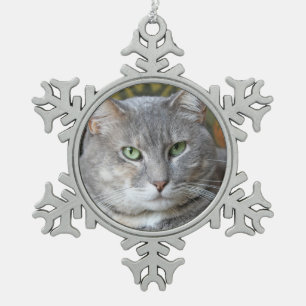 Foto für Haustiere Schneeflocken Zinn-Ornament