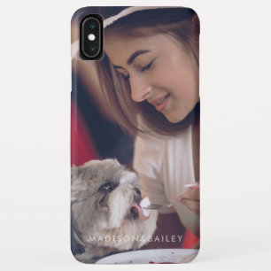 Foto für Haustiere und Namenstypografie Case-Mate iPhone Hülle