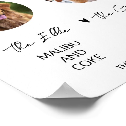 Foto für Haustiere Unterschrift Drink Modernes Hoc Poster (Ecke)