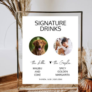 Foto für Haustiere Unterschrift Drink Modernes Hoc Poster