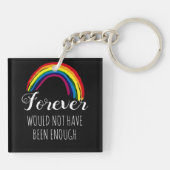 Foto für Haustiere wäre nicht lange genug gewesen Schlüsselanhänger (Rückseite)