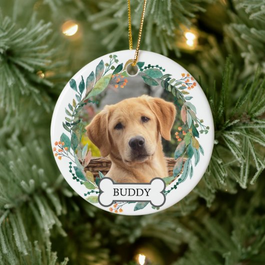 Foto für Haustiere Wasserfarben Grünpflanzen Blume Keramik Ornament (Baum)