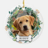 Foto für Haustiere Wasserfarben Grünpflanzen Blume Keramik Ornament (Hinten)