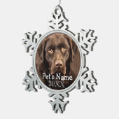 Foto für HaustiereSakeFeierliche VeranstaltungenOr Schneeflocken Zinn-Ornament (Rechts)