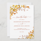 Foto für Herbst-Grün-Hochzeit Save the Date (Vorderseite)