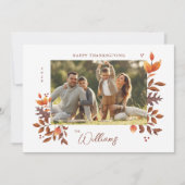 Foto für Herbstausgänge Feiertagskarte (Vorderseite)