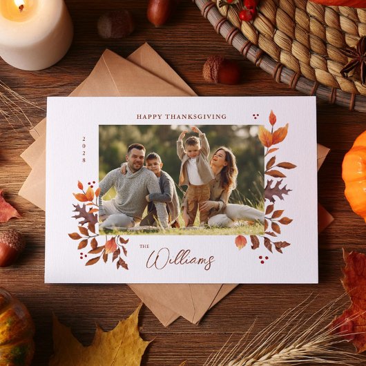 Foto für Herbstausgänge Feiertagskarte