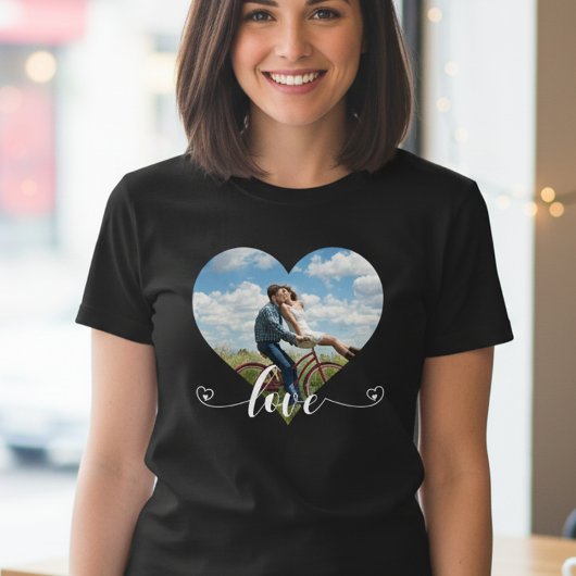 Foto für Herz-Liebe-Skript T-Shirt
