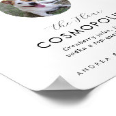 Foto für Herz und Tier Unterschrift Getränke Hochz Poster (Ecke)