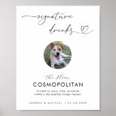 Foto für Herz und Tier Unterschrift Getränke Hochz Poster (Vorne)