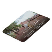 Foto für Hochzeitankündigung Speichern Sie das Dat Magnet (Linke Seite)