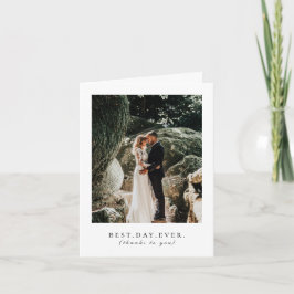 Foto für Hochzeiten am besten Tag je Dankeskarte