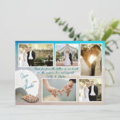 Foto für Hochzeiten am Strand Vielen Dank, dass Si Dankeskarte (Stehend Vorderseite)