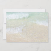 Foto für Hochzeiten am Strand Vielen Dank, dass Si Dankeskarte (Rückseite)