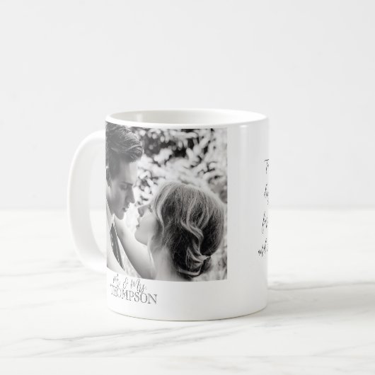 Foto für Hochzeiten Kaffeetasse (Vorderseite Links)