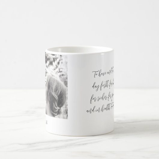 Foto für Hochzeiten Kaffeetasse (Mittel)