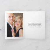 Foto für Hochzeiten mit farbenfroher Wasserfarbe Dankeskarte (Innenseite)