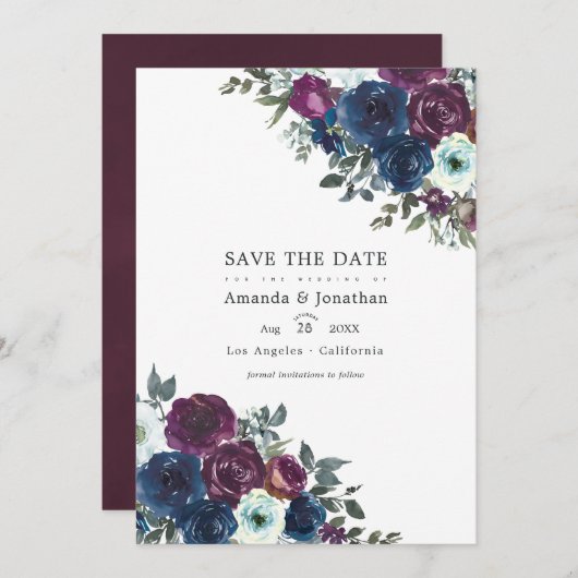 Foto für Hochzeiten von Flora und Fauna Save The Date (Vorne/Hinten)