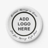 Foto für Hochzeiten von Geburtstagsfeiern Pappteller (Vorderseite)