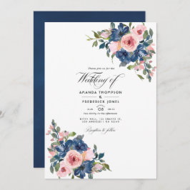 Foto für Hochzeiten von Wasserfarben und Blush Einladung