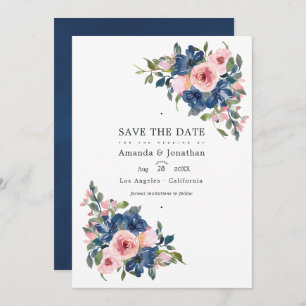 Foto für Hochzeiten von Wasserfarben und Blush Save The Date