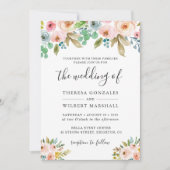 Foto für Hochzeitsaufenthalte im Aquarell Chic Flo Einladung (Vorderseite)