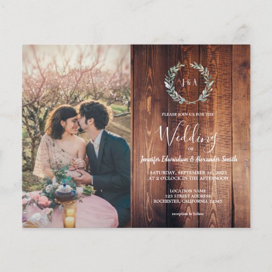 Foto für Hochzeitsfeiern (Vorderseite)