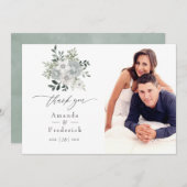 Foto für Hochzeitsfeiern im Wasser Dankeskarte (Vorne/Hinten)