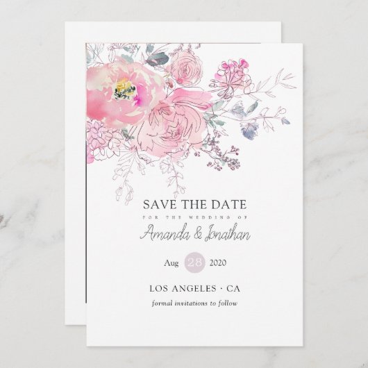 Foto für Hochzeitsfeiern Save The Date (Vorne/Hinten)