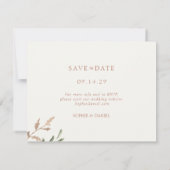 Foto für Hochzeitskartons Ankündigung (Rückseite)