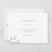 Foto für Hochzeitskartons Ankündigung (Rückseite)