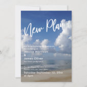 Foto für Hochzeitstag verschoben Einladung (Vorderseite)