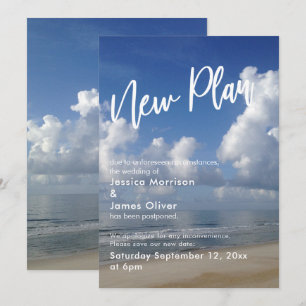 Foto für Hochzeitstag verschoben Einladung