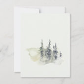 Foto für hohe Holzwasserfarben Save the Date Einladung (Rückseite)