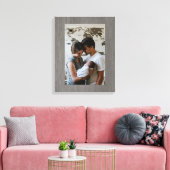 Foto für Holztextur Leinwanddruck (Insitu (Wohnzimmer))