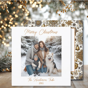 Foto für hübsche und vereinfachte Goldene Familie  Feiertagskarte