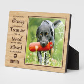 Foto für Hunde in Memorial Fotoplatte (Seite)