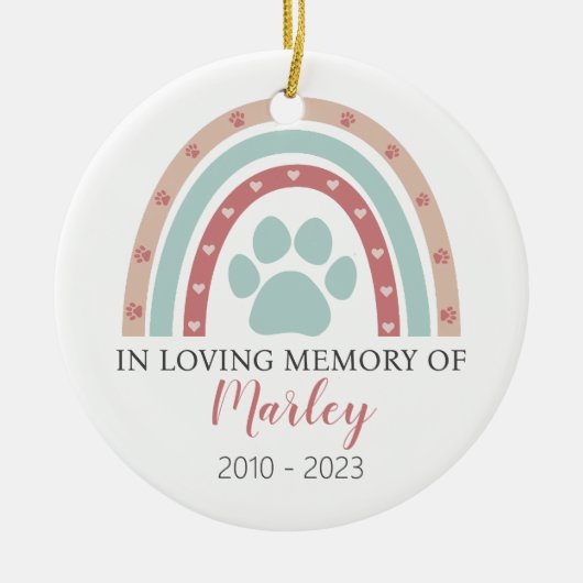 Foto für Hunde Keramik Ornament (Vorne)