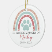 Foto für Hunde Keramik Ornament (Links)