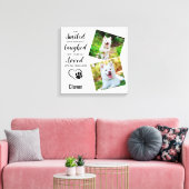 Foto für Hunde-Memorial Leinwanddruck (Insitu (Wohnzimmer))