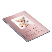 Foto für Hundehunde rosa Notizblock (Rechte Seite)