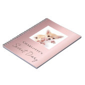 Foto für Hundehunde rosa Notizblock (Linke Seite)