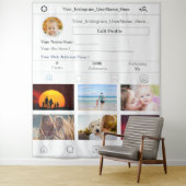 Foto für Ihr Instagram-Profil Wandteppich (Beispiel)