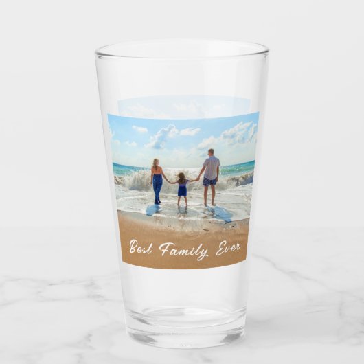 Foto für Ihre Familie - Beste Familie für immer Glas (Vorderseite)